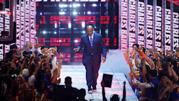 Chuckís Global Stars general manager Charles Barkley during introductions before the 2025 NBA All Star Game at Chase Center. 
