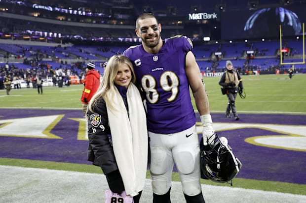 Mark Andrews, Elena Yates, NFL WAGs, Baltimore Ravens