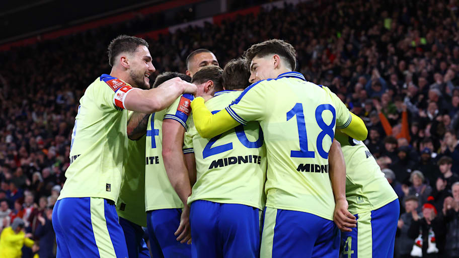 Southampton celebrating.