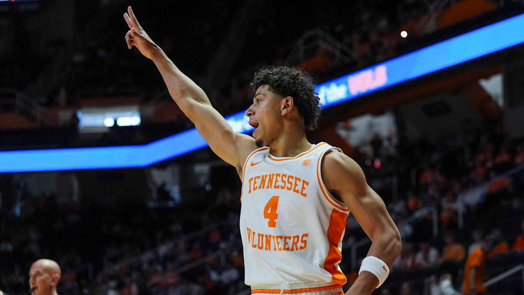 Tennessee guard Clarence Massamba (4) Tennessee guard Clarence Massamba (4)