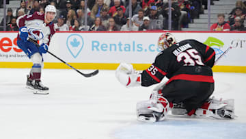 Brock Nelson scored his first two goals in a Colorado Avalanche uniform in the team's 5-1 win over the Ottawa Senators.
