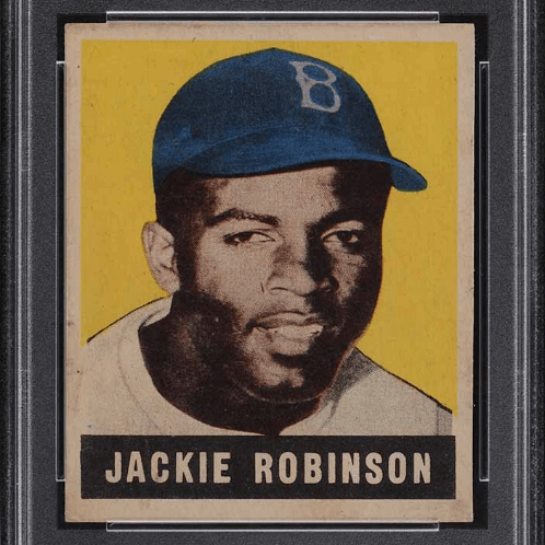 rare jackie robinson baseball card 2011 Topps Tribute Relics #TDR-JR Game Worn Jersey Jim Miller, owner at Collectors