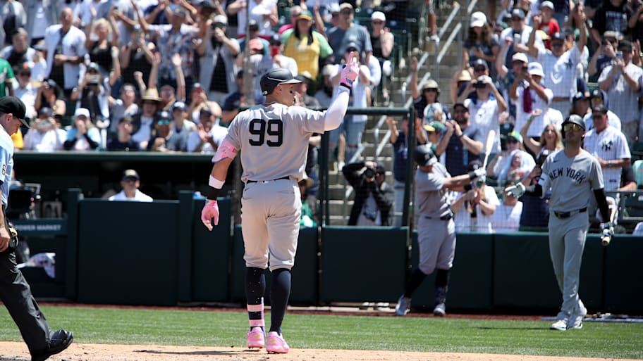 Judge had a multi-home run game at Sutter Health Park | Dennis Lee-Imagn Images