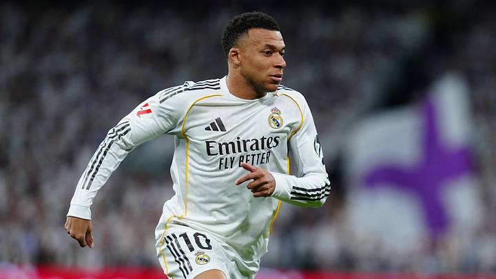 Kylian Mbappé of Real Madrid CF seen during the LaLiga EA Kylian Mbappé of Real Madrid CF seen during the LaLiga EA
