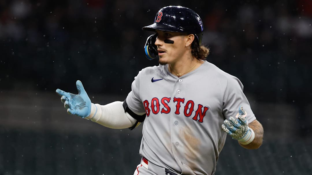 May 4, 2026; Detroit, Michigan, USA; Boston Red Sox left fielder Jarren Duran (16) celebrates after he hits a three run home run in the seventh inning against the Detroit Tigers at Comerica Park. Mandatory Credit: Rick Osentoski-Imagn Images May 4, 2026; Detroit, Michigan, USA; Boston Red Sox left fielder Jarren Duran (16) celebrates after he hits a three run home run in the seventh inning against the Detroit Tigers at Comerica Park. Mandatory Credit: Rick Osentoski-Imagn Images