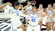 It will be a busy holiday weekend for Lauren Betts (left) and No. 3 UCLA, which plays No. 4 Texas on Wednesday and No. 14 Tennessee on Sunday, with another potential game at the Players Era Women’s Championship in between. 