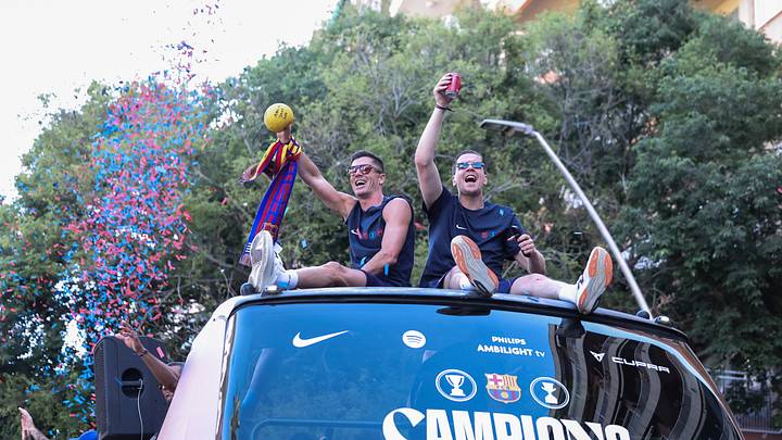 Les champions d'Espagne ont célébré le titre come il se doit après leur victoire dans le Clasico dimanche soir
