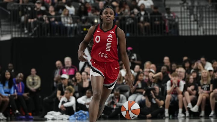 Las Vegas Aces guard Jackie Young is a great prop target on Tuesday night.