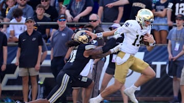 Riley Leonard, Antonio Stevens, Notre Dame Fighting Irish, Purdue Boilermakers