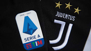 The Serie A Logo and Juventus Club Badge