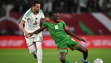 Bertrand Traoré est mécontent de l'arbitrage du match.