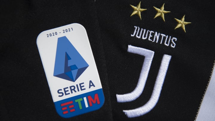 The Serie A Logo and Juventus Club Badge The Serie A Logo and Juventus Club Badge