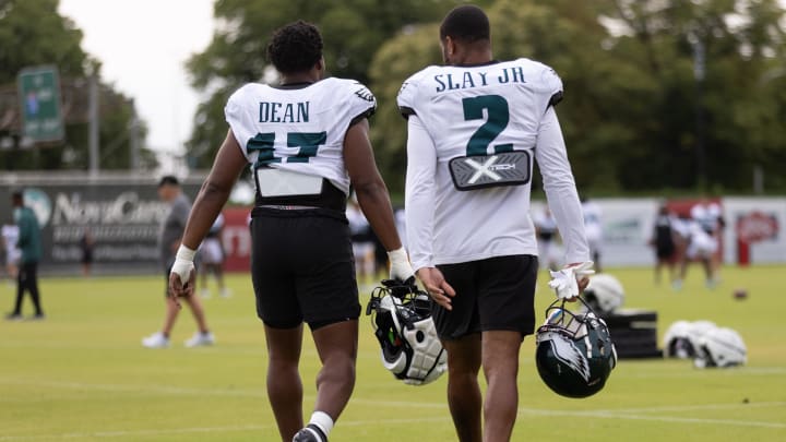 Nakobe Dean (L) and Darius Slay (R), Philadelphia Eagles