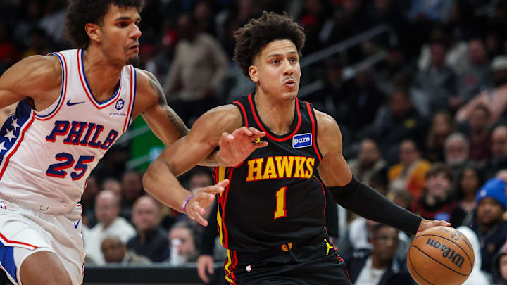 The Atlanta Hawks and forward Jalen Johnson are favored on Thursday night. The Atlanta Hawks and forward Jalen Johnson are favored on Thursday night.