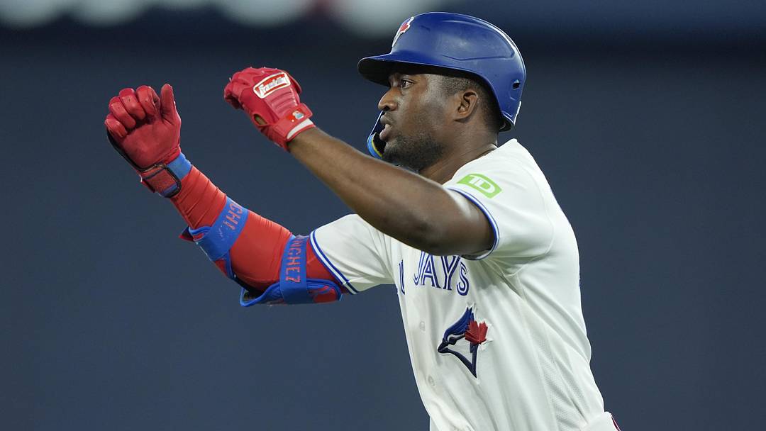 Toronto Blue Jays left fielder Jesus Sanchez.