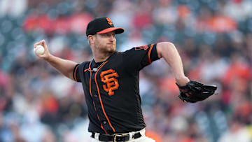 Jun 3, 2023; San Francisco, California, USA;  San Francisco Giants starting pitcher Alex Cobb (38)