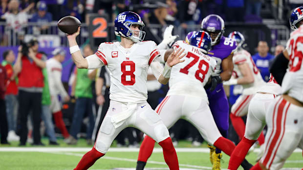 New York Giants quarterback Daniel Jones  