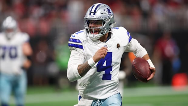 Prescott will miss multiple weeks with a hamstring injury as the Cowboys' struggles continue. 