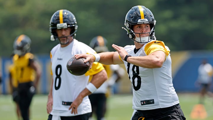 Aaron Rodgers, Will Howard, Pittsburgh Steelers Mandatory Minicamp