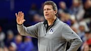 Feb 4, 2025; Colorado Springs, Colorado, USA; Nevada Wolf Pack head coach Steve Alford in the first half against the Air Force Falcons at Clune Arena