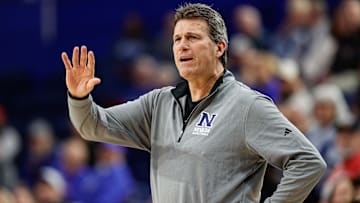 Feb 4, 2025; Colorado Springs, Colorado, USA; Nevada Wolf Pack head coach Steve Alford in the first half against the Air Force Falcons at Clune Arena