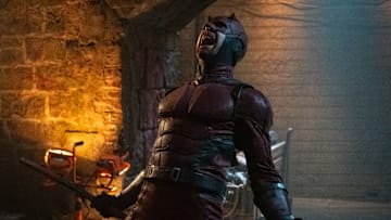 Daredevil/Matt Murdock (Charlie Cox) in Marvel Television's DAREDEVIL: BORN AGAIN, exclusively on Disney+. Photo by Giovanni Rufino. © 2025 MARVEL.