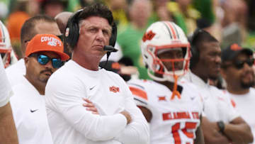 Oklahoma State Cowboys head coach Mike Gundy