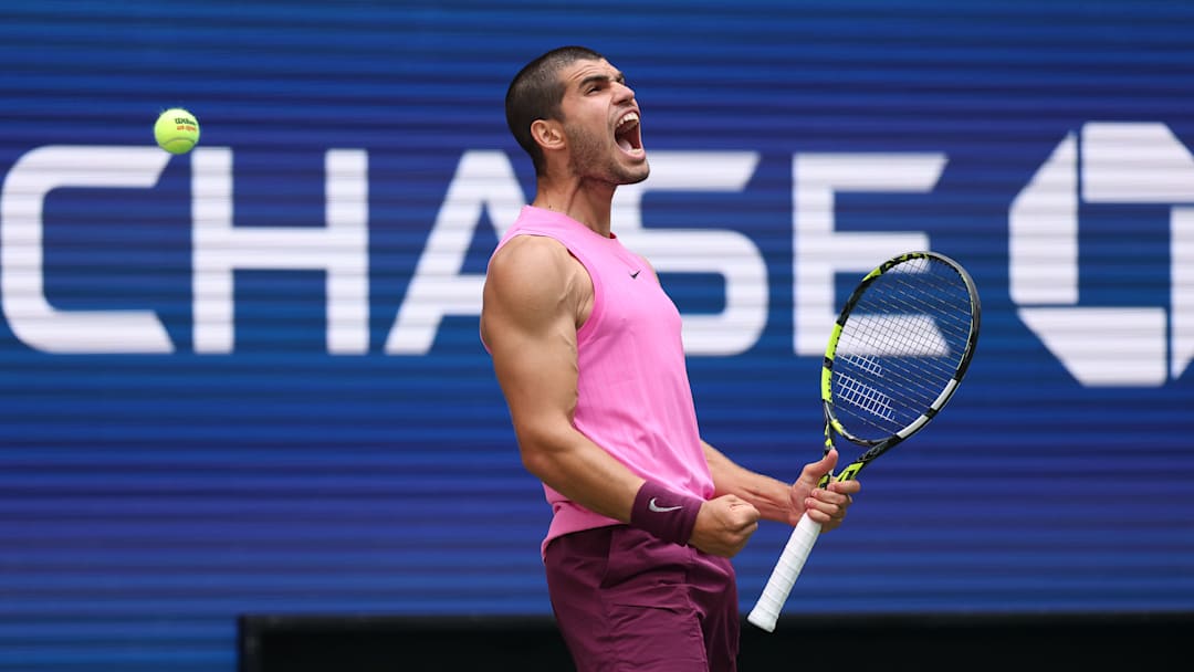 Carlos Alcaraz at the 2025 US Open