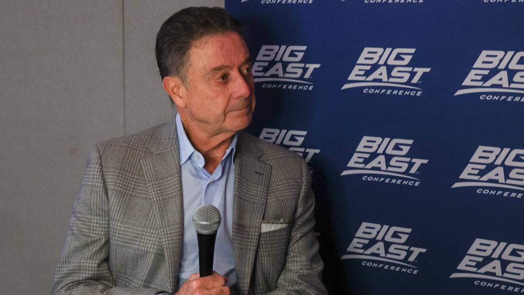 Oct 1, 2026; New York, NY, USA;  St. John's Red Storm head coach Rick Pitino is interviewed during 2026 Big East Media Day at Marriott Marquis.  Mandatory Credit: Wendell Cruz-Imagn Images