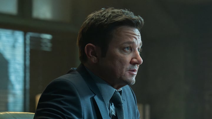 Jeremy Renner as Mike McLusky in Mayor of Kingstown episode 1, season 4, streaming on Paramount+, 2025. Credit: Dennis P. Mong Jr./Paramount+