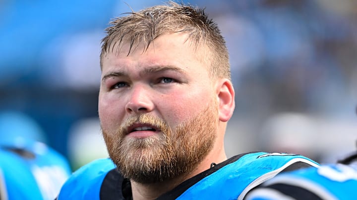 Carolina Panthers offensive lineman Cade Mays