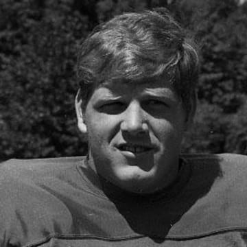 August 22, 1969; Fairfield, CT, USA; New York Giants offensive lineman Doug Van Horn on picture day.  