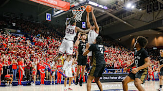 Gonzaga's Khalif Battle and Michael Ajayi.