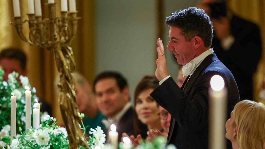 Rory McIlroy attends a State Dinner hosted by President Donald Trump and First Lady Melania Trump to honor King Charles III.