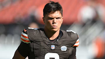 Cleveland has been a quarterback graveyard since being award a new franchise in 1999. They've employed 40 different starting quarterbacks. This Sunday, Dillon Gabriel makes it 41. | Ken Blaze-Imagn Images