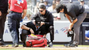 Nick Mahrley salió del juego entre los Rockies y los Yankees