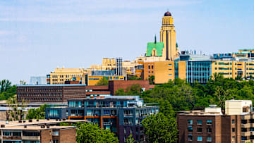 Urban skyline, a point of view from the Saint Joseph Oratory...