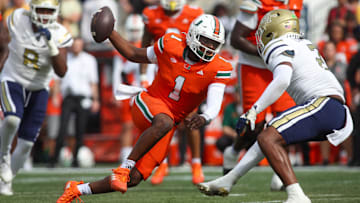 Miami Hurricanes quarterback Cam Ward