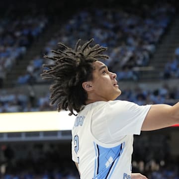 UNC basketball guard Elliot Cadeau