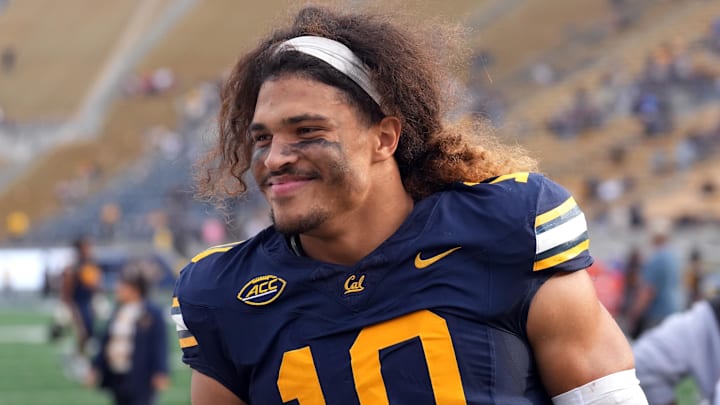 California Golden Bears linebacker Teddye Buchanan after defeating the Oregon State Beavers. California Golden Bears linebacker Teddye Buchanan after defeating the Oregon State Beavers.