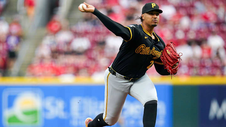 Pittsburgh Pirates pitcher Johan Oviedo was traded to the Red Sox on Thursday. Pittsburgh Pirates pitcher Johan Oviedo was traded to the Red Sox on Thursday.