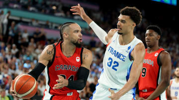 The Houston Rockets' Dillon Brooks struggled against France on Tuesday