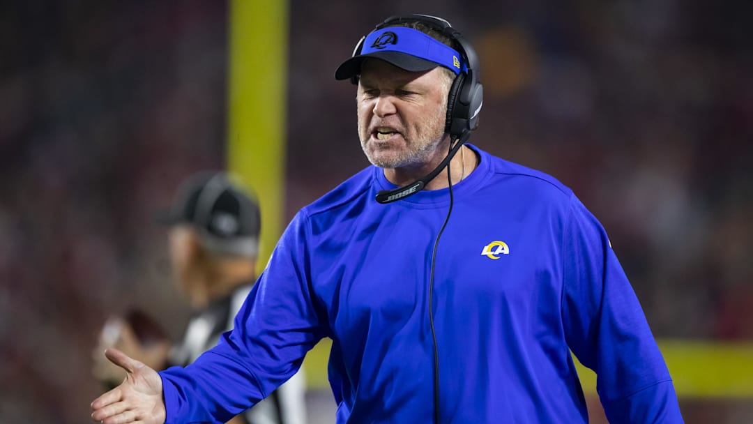 Dec 13, 2021; Glendale, Arizona, USA; Los Angeles Rams special teams coordinator Joe DeCamillis against the Arizona Cardinals at State Farm Stadium. Mandatory Credit: Mark J. Rebilas-Imagn Images