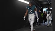 Dec 15, 2024; Philadelphia, Pennsylvania, USA; Philadelphia Eagles cornerback Darius Slay Jr. (2) in the tunnel against the Pittsburgh Steelers at Lincoln Financial Field. Mandatory Credit: Eric Hartline-Imagn Images