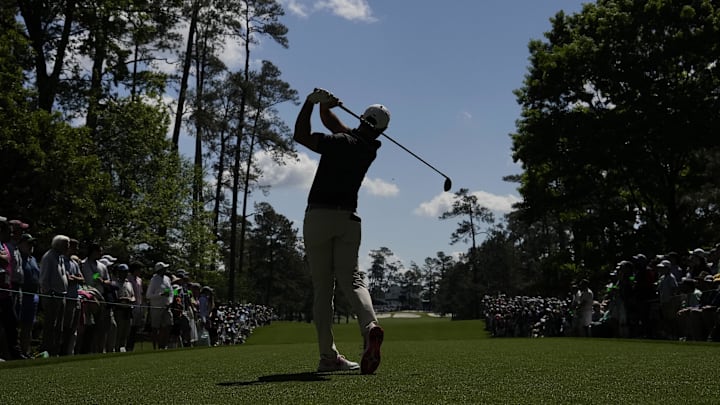 Rory McIlroy plays his shot from the 7th tee during the second round of the 2025 Masters. Rory McIlroy plays his shot from the 7th tee during the second round of the 2025 Masters.