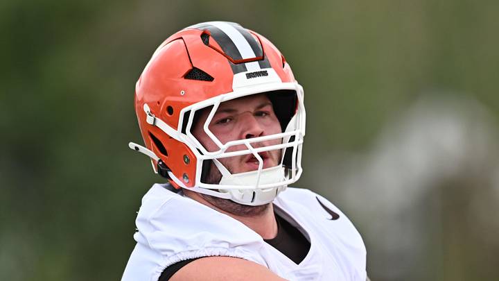 Austin Barber (58) during rookie minicamp at CrossCountry Mortgage Campus. Mandatory Credit: Ken Blaze-Imagn Images