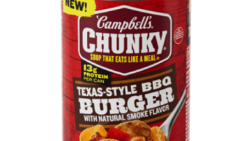 Campbell’s Chunky Texas-Style BBQ Burger Soup 