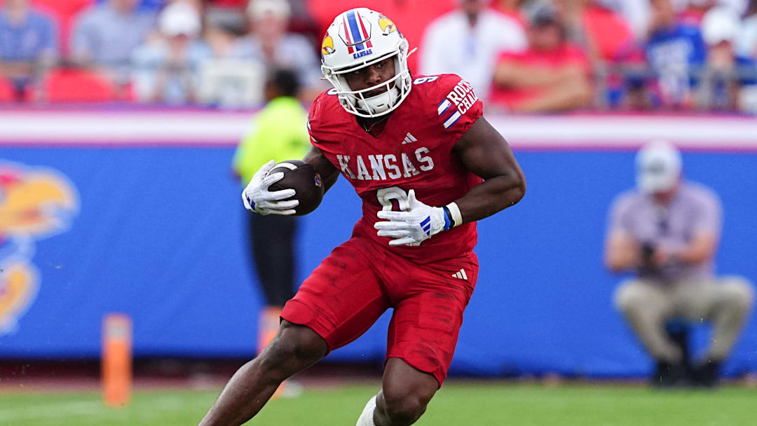 Kansas football running back Daniel Hishaw Jr. 