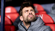 Piqué en el banquillo del FC Barcelona