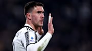 Dusan Vlahovic of Juventus Fc  gestures during the Serie A...